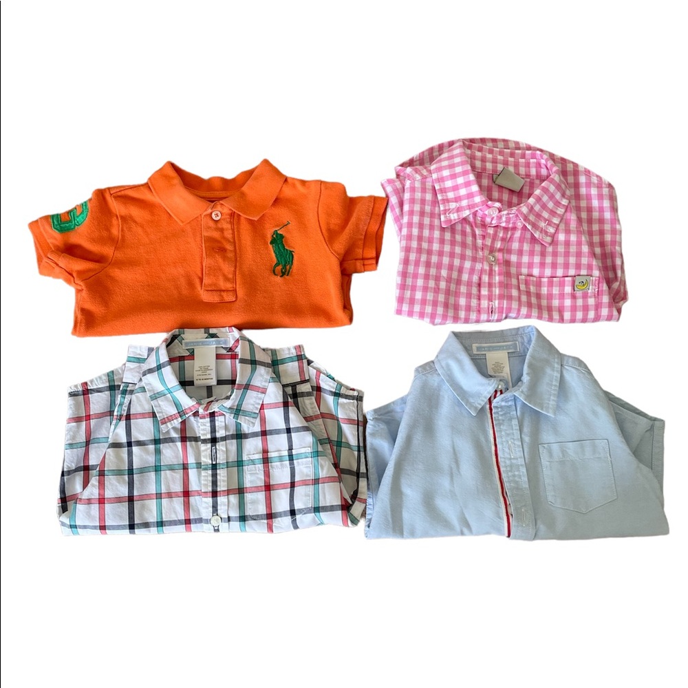 Boy short sleeve shirt bundle 18 months Janie and Jack Ralph Lauren Polo